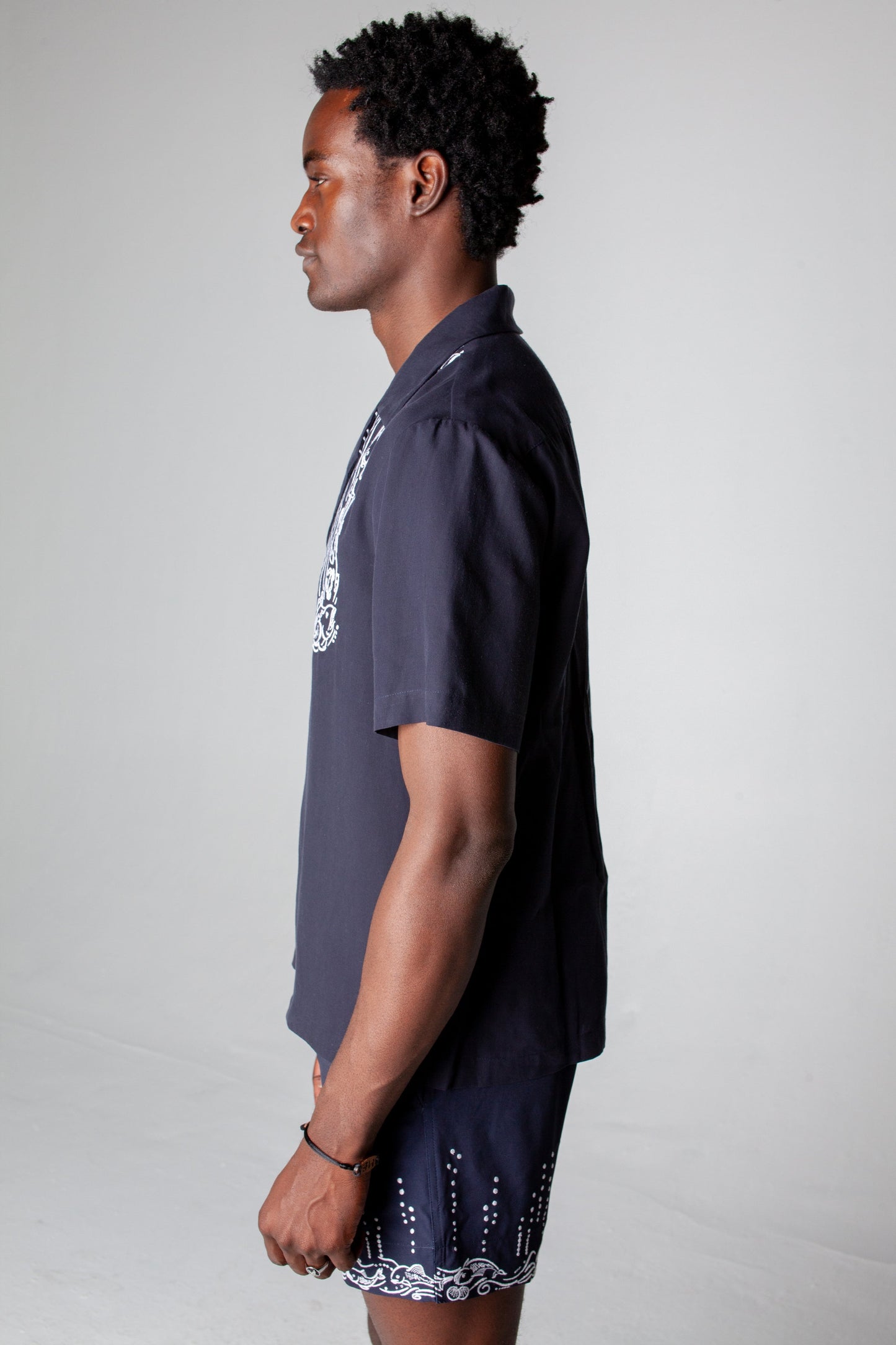 'Fruits De Mer' Swim Trunks (Navy)