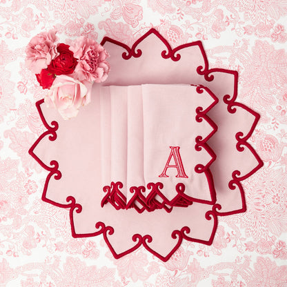 Pink & Red Angelina Placemats (Set of 4)