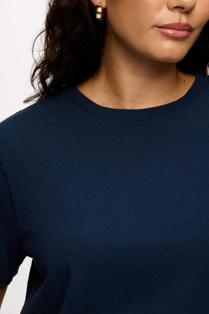 Vintage Cotton Everyday T-Shirt | Navy