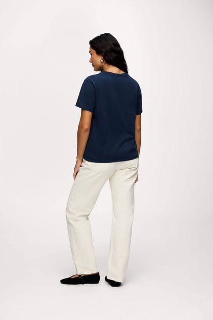 Vintage Cotton Everyday T-Shirt | Navy