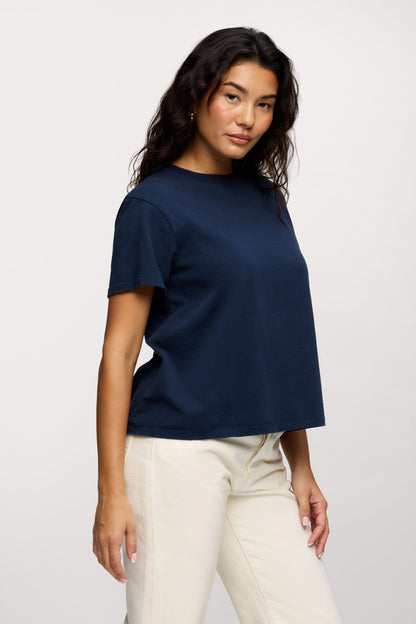 Vintage Cotton Everyday T-Shirt | Navy