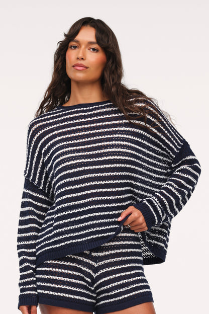 Cotton Crochet Sweater
