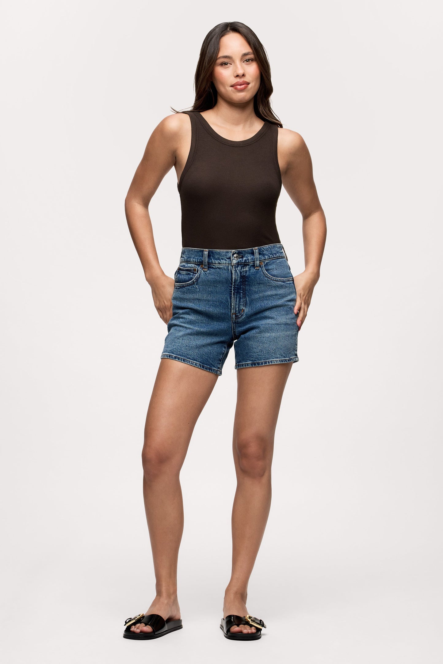 Slinky Rib Tank | Espresso