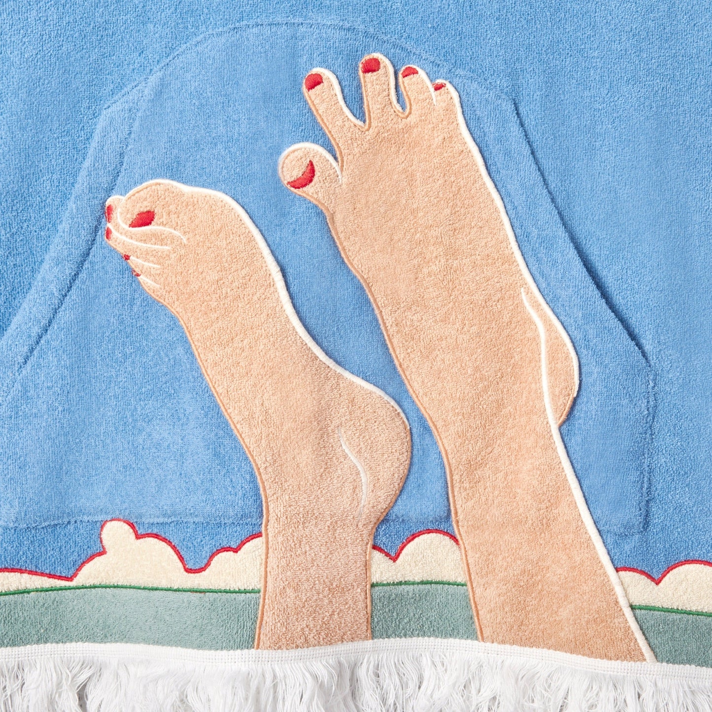 Customizable 'Tom Wesselmann - Seascape #6' Beach Towel Top