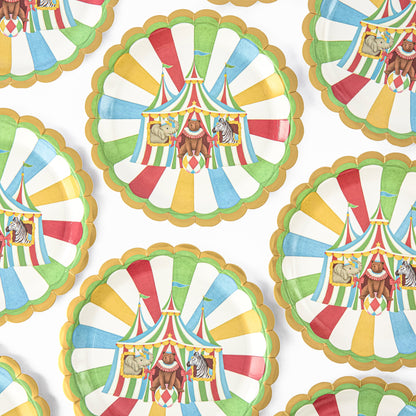 Circus Dinner Paper Plates (Set of 8)