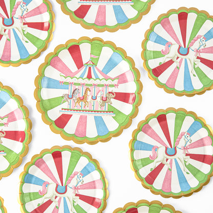 Carousel Party Paper Plates & Napkin Set