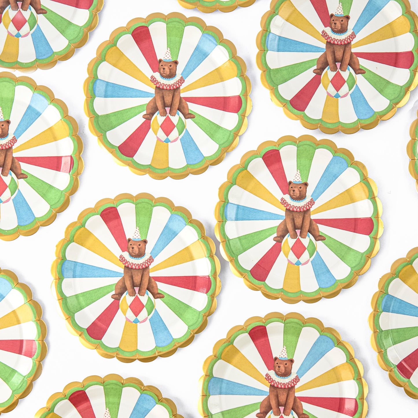 Circus Side Paper Plates (Set of 8)