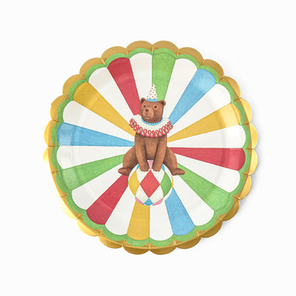 Circus Side Paper Plates (Set of 8)