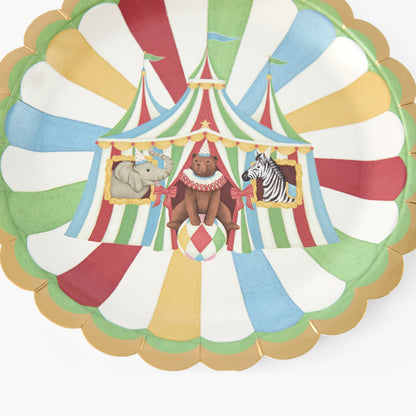 Circus Dinner Paper Plates (Set of 8)