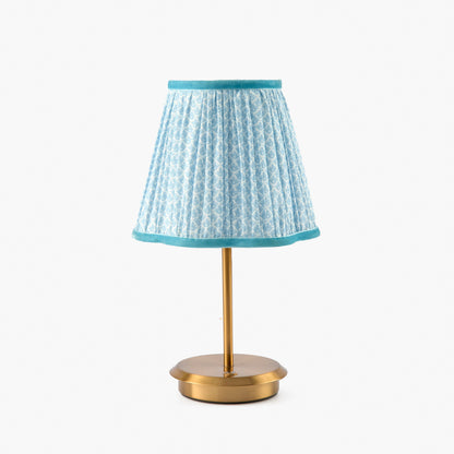 Soft Blue Lotus Lampshade (18cm)