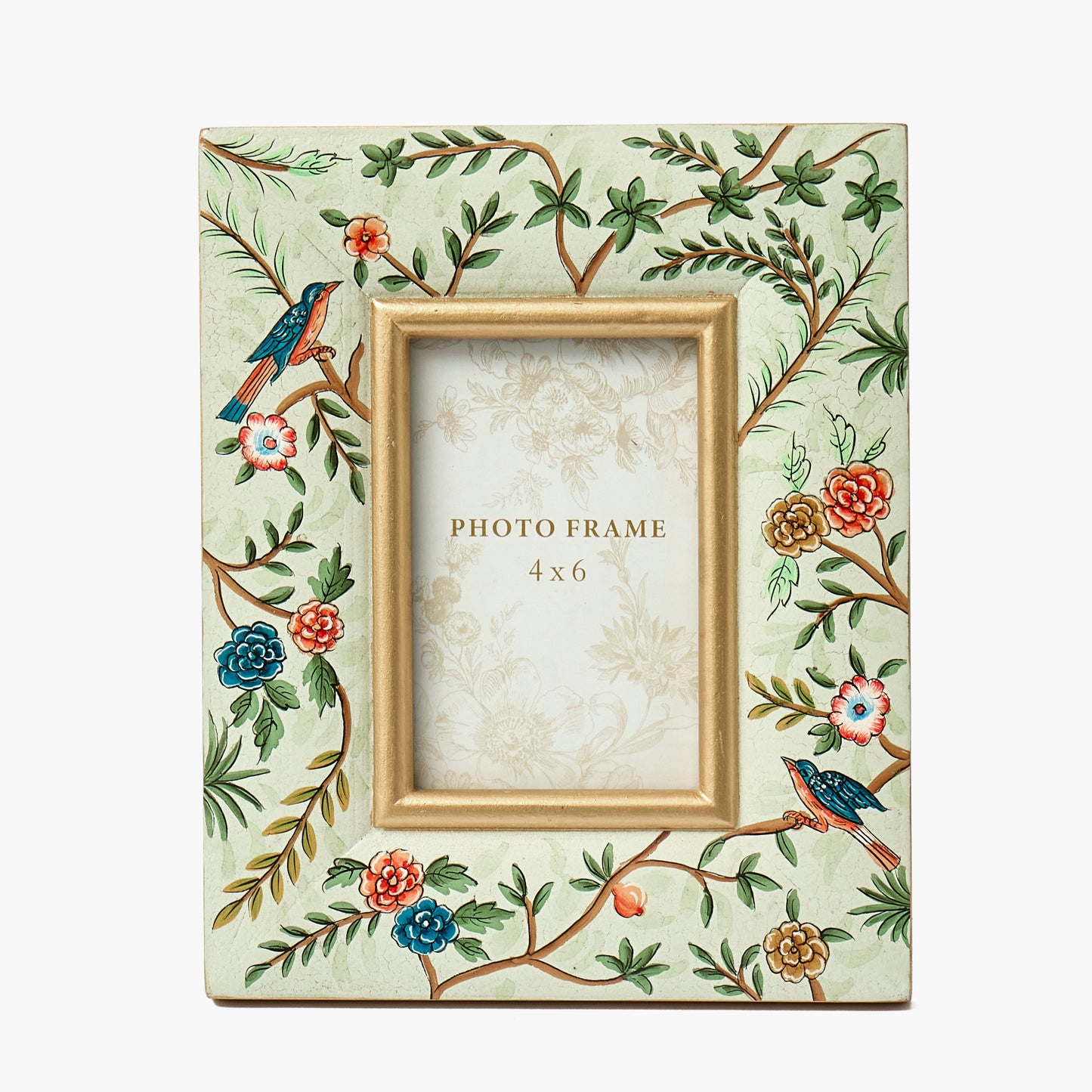 Green Chinoiserie Photo Frame - 4" x 6"