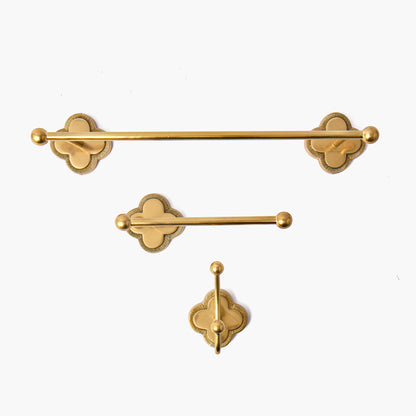 Quatrefoil Brass Hook