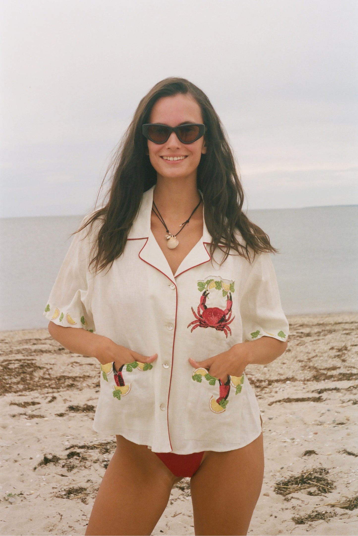 'Just a Pinch' Cabana ~ Relaxed Crop Cut