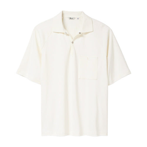 Raglan Mesh Polo (White)