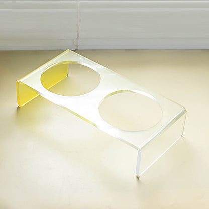Cat Bowl Rack Acrylic Dog Bowl Anti-tumble