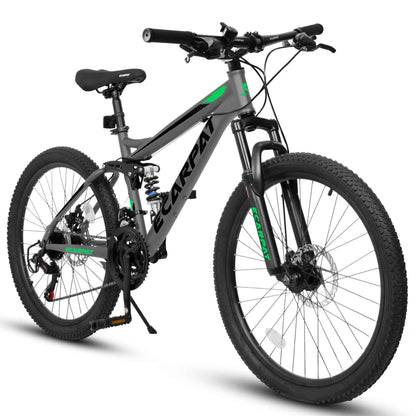 27.5" Full-Suspension Mountain Bike | 21-Speed, Mechanical Disc Brakes & Dual Shock Absorbers