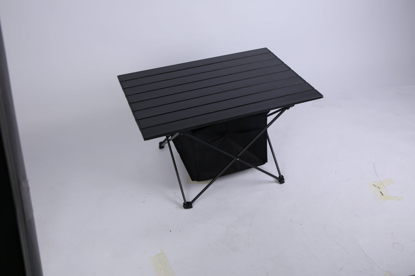 Roll-Up Aluminum Camping Table with Storage Basket & Carry Bag – M & L Sizes