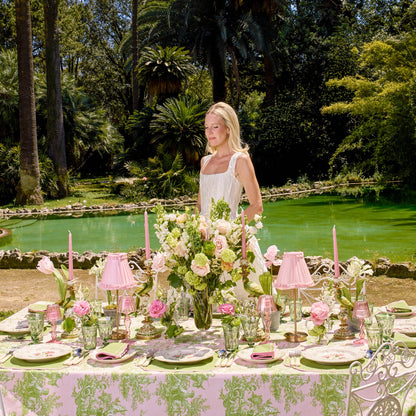 Green & Pink Gisele Placemats & Napkins (Set of 4)