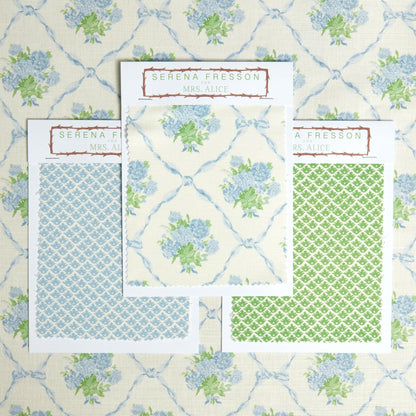 Alice's Bouquet Fabric (Blue)