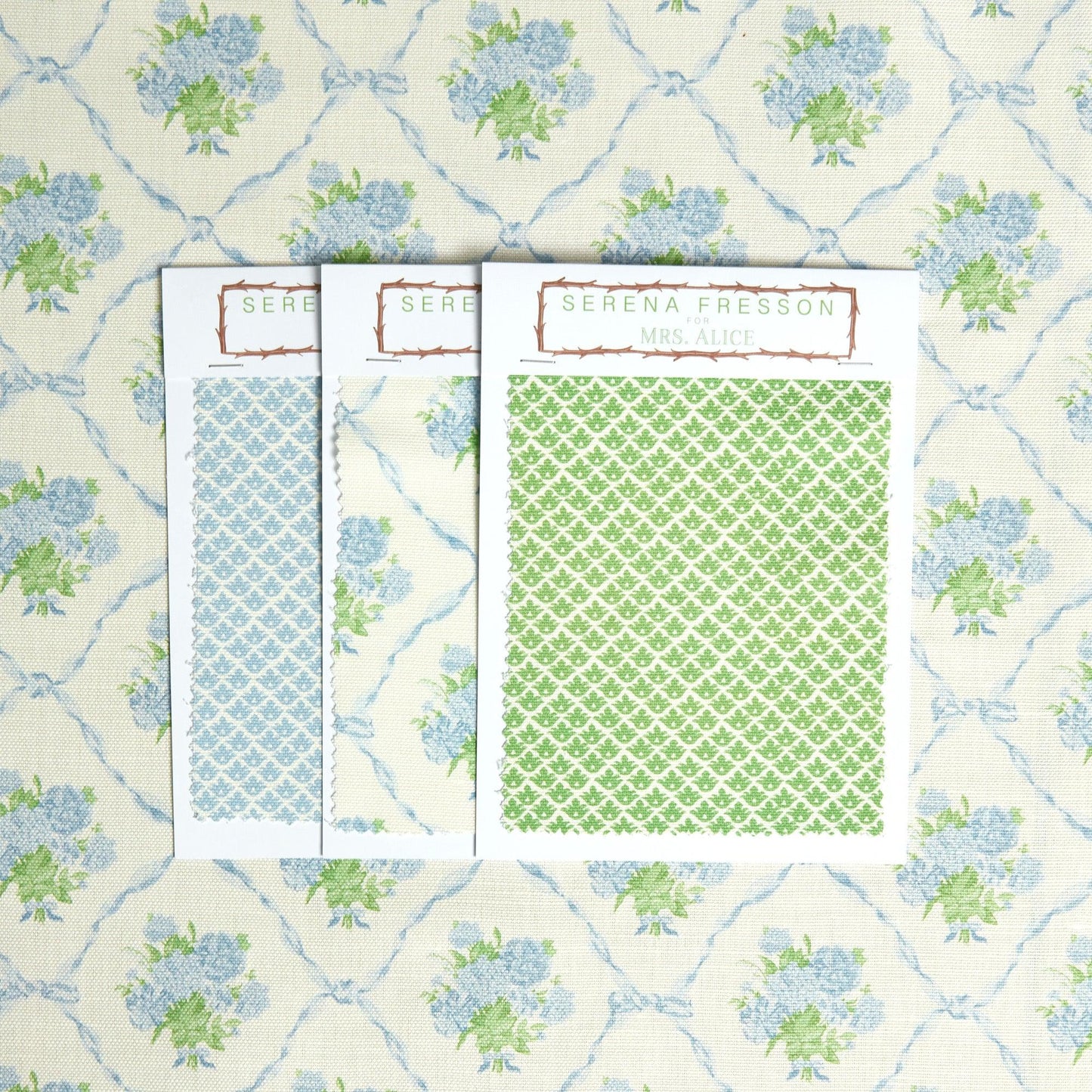 Alice's Bouquet Fabric (Blue)