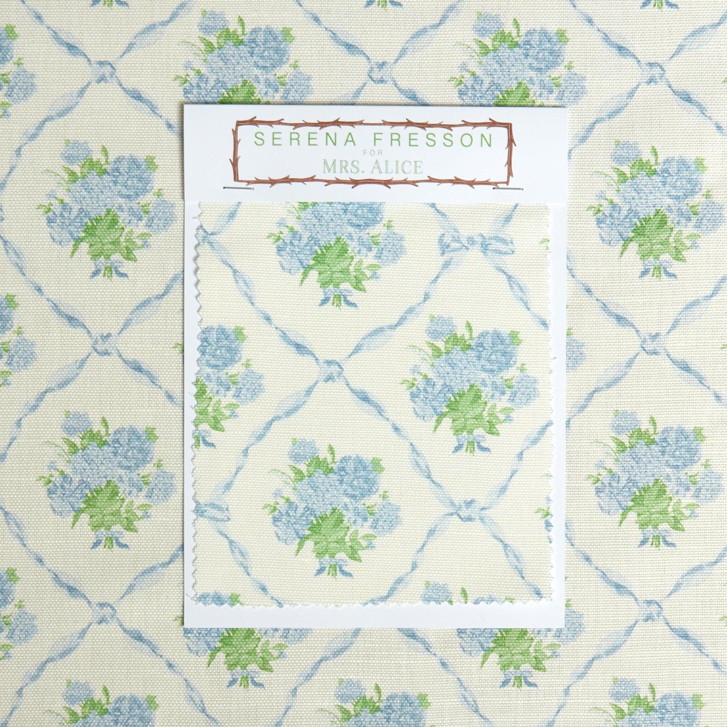 Alice's Bouquet Fabric (Blue)