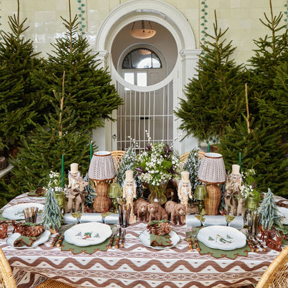 Forest Green & Brown Angelina Napkins (Set of 4)