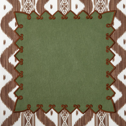 Forest Green & Brown Angelina Napkins (Set of 4)