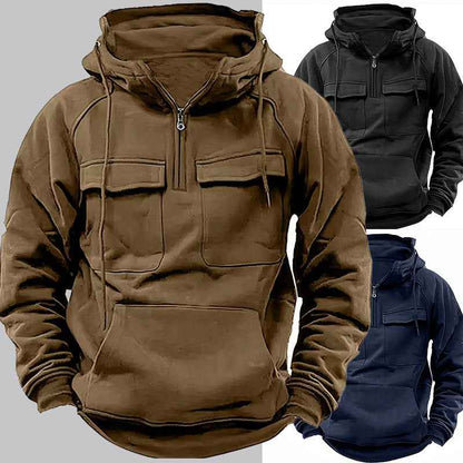 Men's Zip-Up Hoodie Sweatshirt – Casual Everyday Hoodie