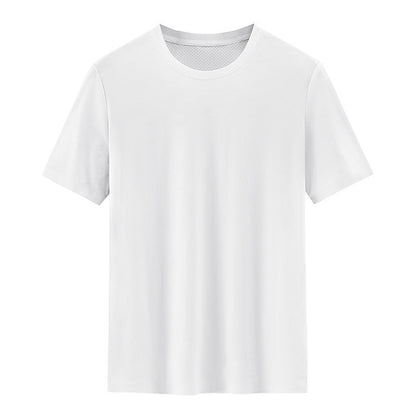 Men's Breathable Mesh-Texture Patchwork T-Shirt