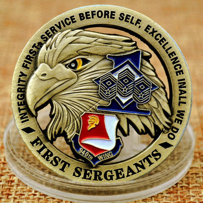 Challenge Hollow Eagle Head Insignia Coin