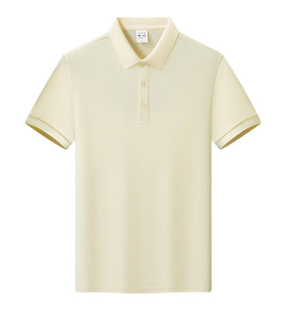 Unisex Solid Color Short-Sleeve Polo Shirt