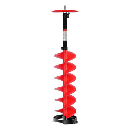8" Ice Auger Drill Bit | 39" Nylon Blade with Extension Rod & Blade Guard