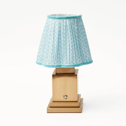Soft Blue Lotus Lampshade (18cm)