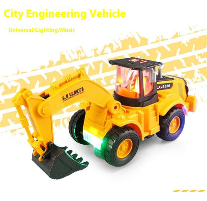 Children's Electric Excavator Toy Car Simulation Engineering Vehicle