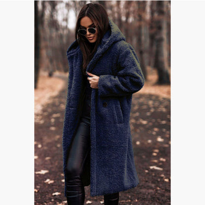 Women's Oversized Hooded Teddy Coat – Plush Warm Winter Coat