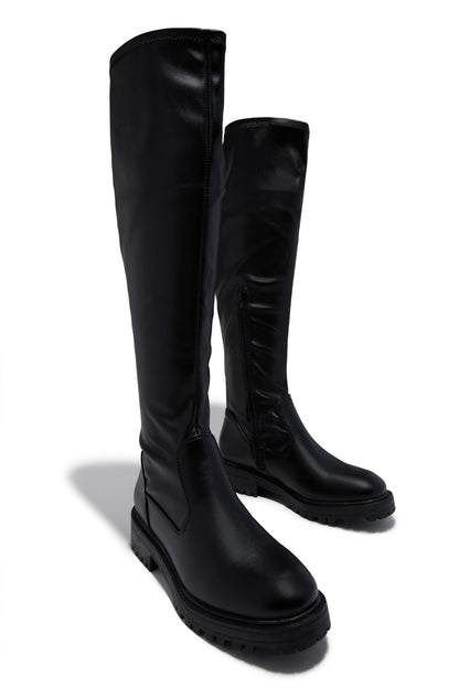 Izzy Flat Boots - Black