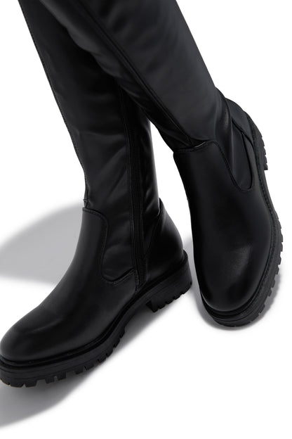 Izzy Flat Boots - Black