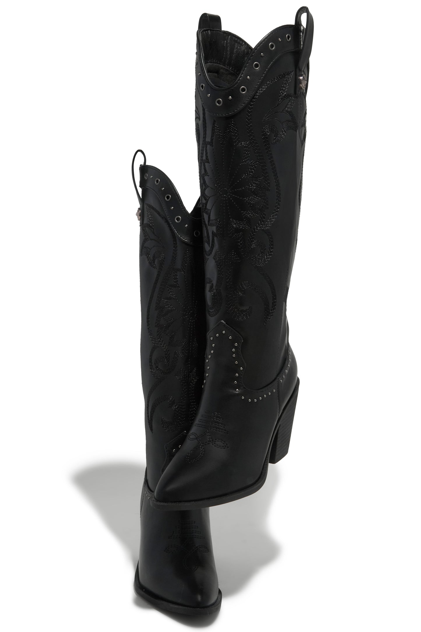 Festival Season Cowgirl Boots - Black