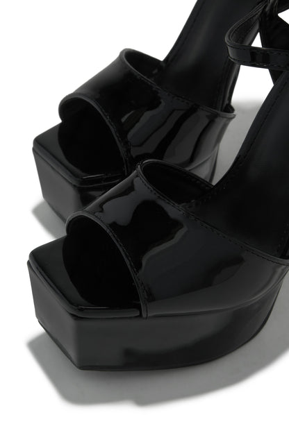 Paulina Platform High Heels - Black