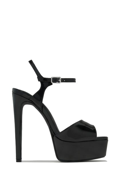 Paulina Platform High Heels - Black