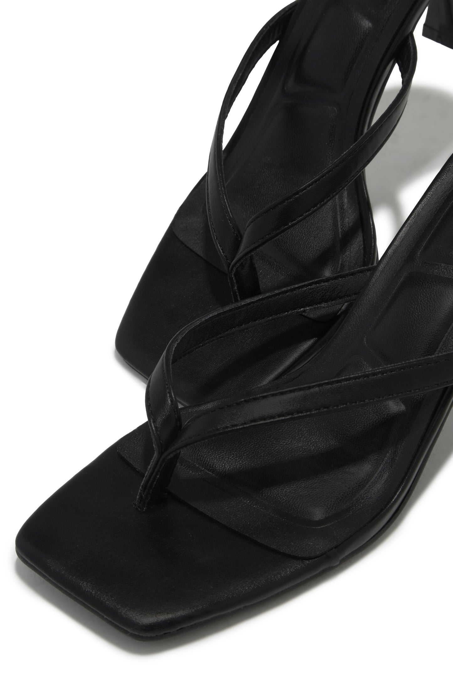 Angelie Mid Heel Mules - Black