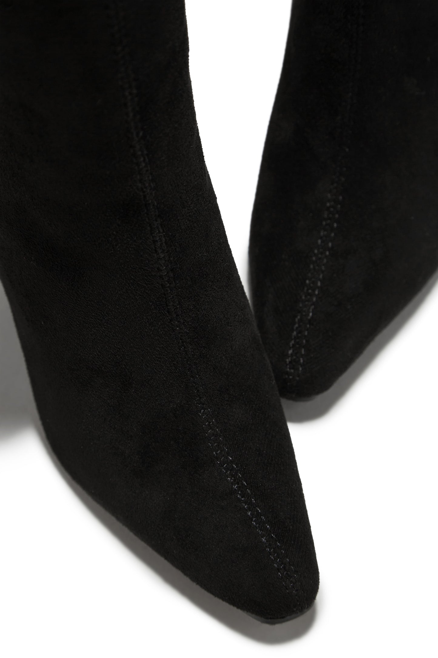 Stella Knee High Heel Boots - Black