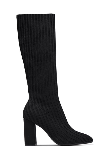 Shanelle Block Heel Boots - Black