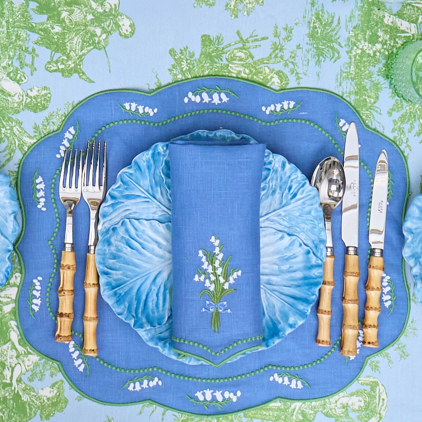 Serena Cabbage Dinner & Starter Plates (Set of 8)