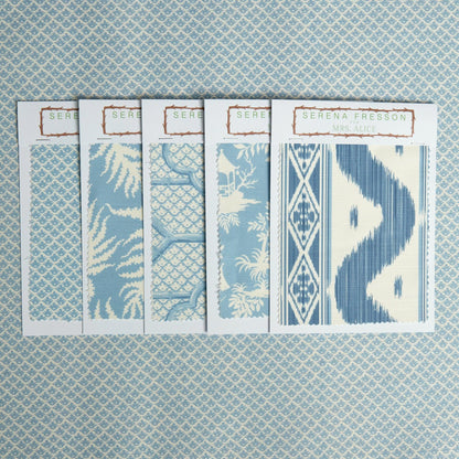 Blue Lotus Flower Fabric