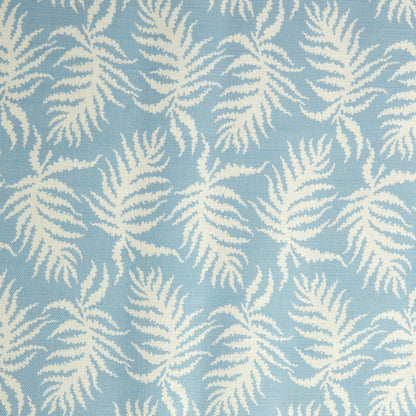 Blue Trailing Ferns Fabric