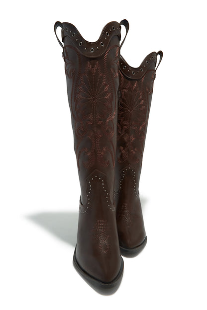 Festival Season Cowgirl Boots - Brown