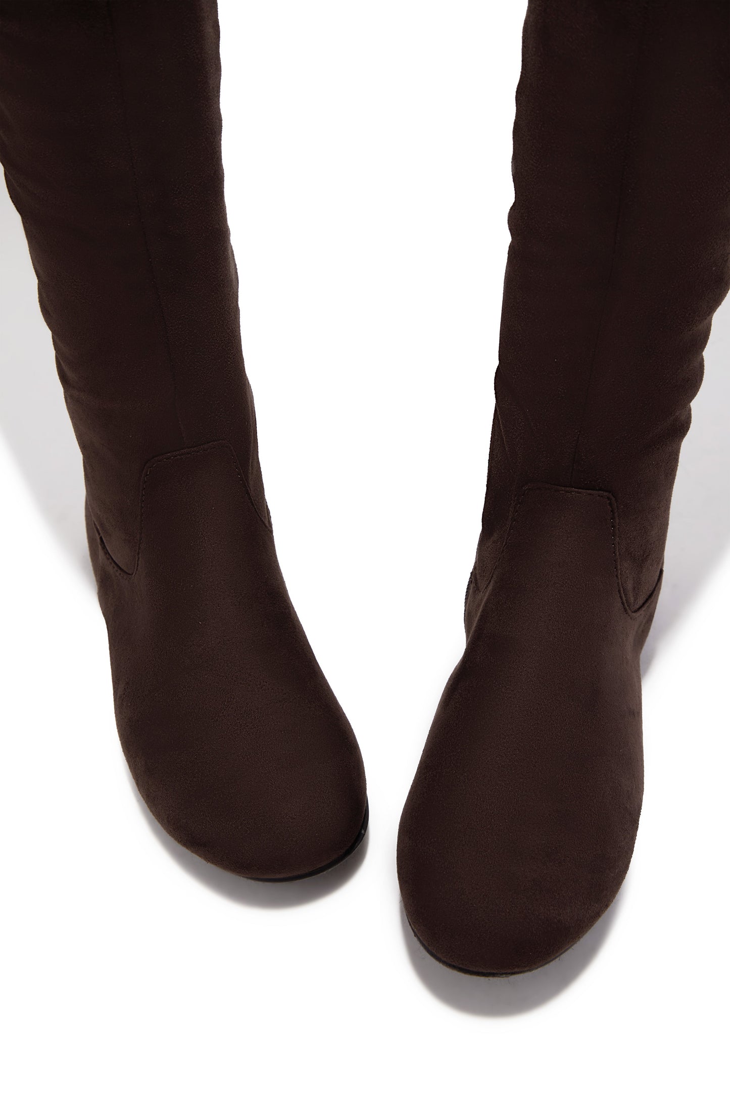 Cozy Season Flat Over The Knee Boots - Brown