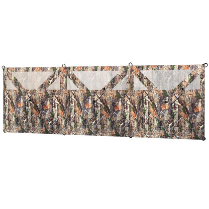 3-Panel Pop-Up Hunting Blind | 176" One-Way See-Through Camo Blind with Storage Pockets