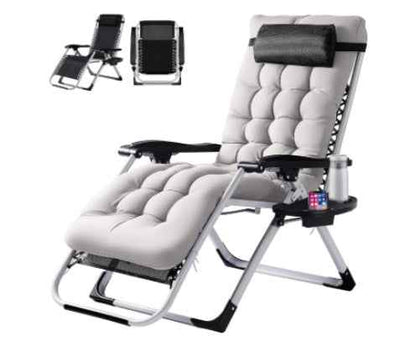 Zero Gravity Reclining Chair with Removable Cushion – Outdoor Lounge Chair